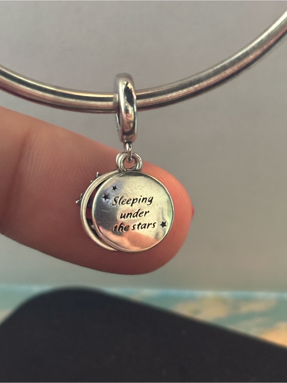 Pandora Sleeping Under the Stars Dangle Charm Silver S925 ALE - Picture 3 of 7